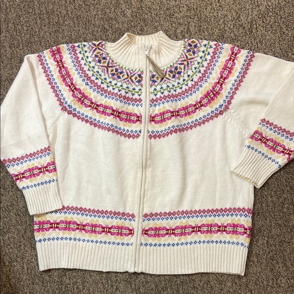 Shaver Lake Women Colorful Patterned Women's Sweater Size Approximately 14 (XXL)